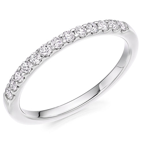 Micro-Claw Half Eternity Ring, 0.3ct total (HET8063)