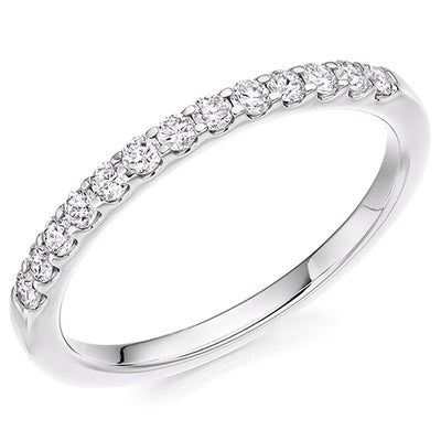 Micro-Claw Half Eternity Ring, 0.3ct total (HET8063)
