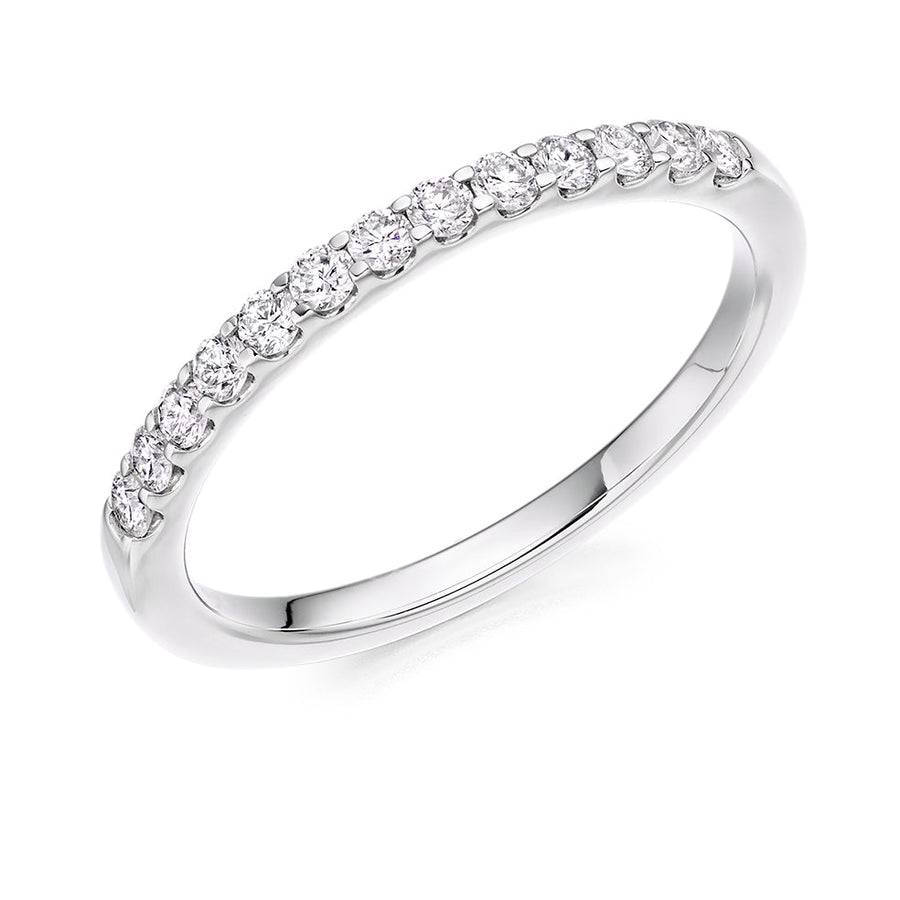 Micro-Claw Half Eternity Ring, 0.3ct total (HET8063)