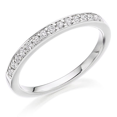 Grain-Set Half Eternity Ring, 0.25ct total (HET8072)