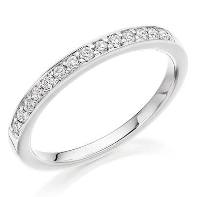 Grain-Set Half Eternity Ring, 0.3ct total (HET8073)