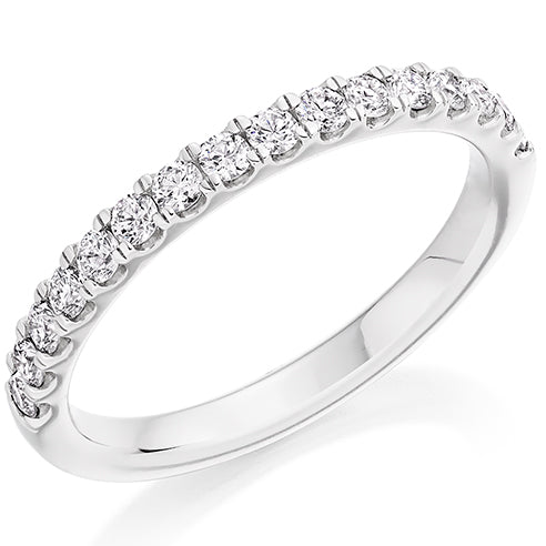 Micro-Claw Half Eternity Ring, 0.33ct total (HET8083)