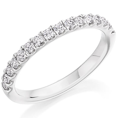 Micro-Claw Half Eternity Ring, 0.33ct total (HET8083)