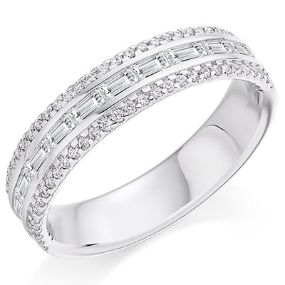 Channel-Set Half Eternity Ring, 0.6ct total (HET8167)
