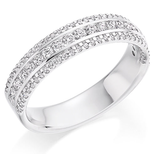 Channel-Set Half Eternity Ring, 0.55ct total (HET8168)