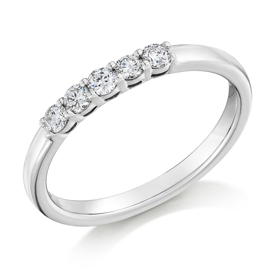 Claw-Set Half Eternity Ring, 0.25ct total (HET8581)