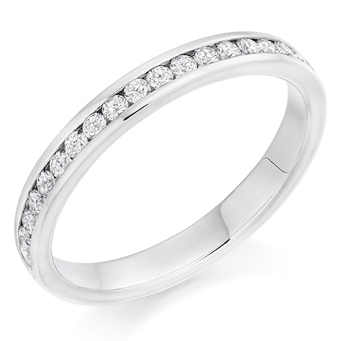 Channel-Set Half Eternity Ring, 0.33ct total (HET8603)