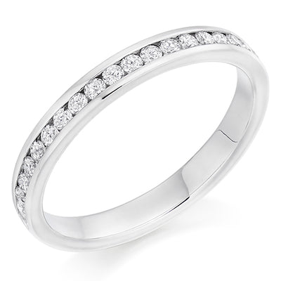 Channel-Set Half Eternity Ring, 0.33ct total (HET8603)