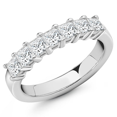 Claw-Set Half Eternity Ring, 1.0ct total (HET8746)