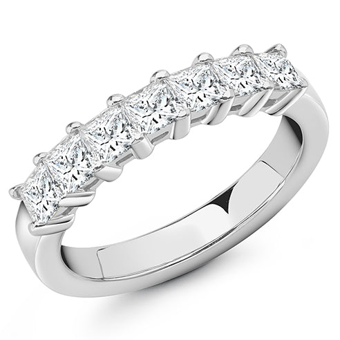 Claw-Set Half Eternity Ring, 1.0ct total (HET8746)