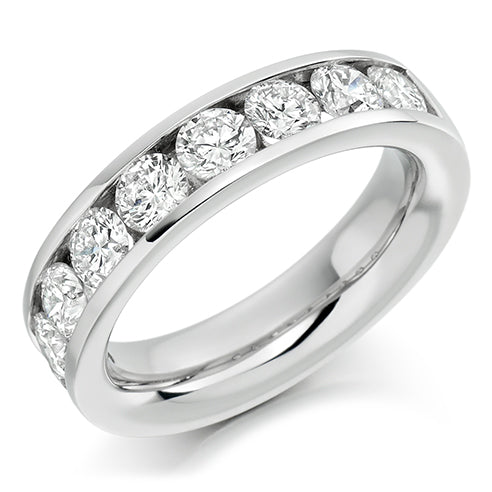 Channel-Set Half Eternity Ring, 1.5ct total (HET8842)