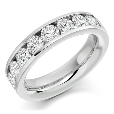 Channel-Set Half Eternity Ring, 1.5ct total (HET8842)