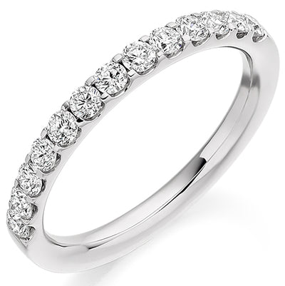 Micro-Claw Half Eternity Ring, 0.5ct total