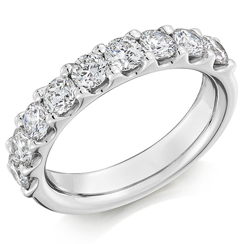 Micro-Claw Half Eternity Ring, 1.5ct total (HET8931)