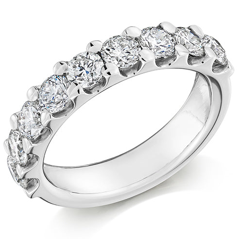 Micro-Claw Half Eternity Ring, 2.0ct total (HET8932)