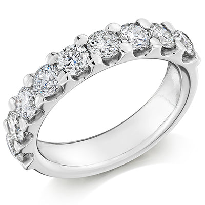 Micro-Claw Half Eternity Ring, 2.0ct total (HET8932)