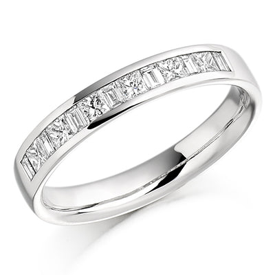 Channel-Set Half Eternity Ring, 0.5ct total (HET917)