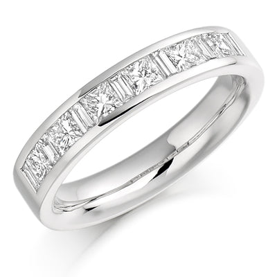 Channel-Set Half Eternity Ring, 1.0ct total (HET919)
