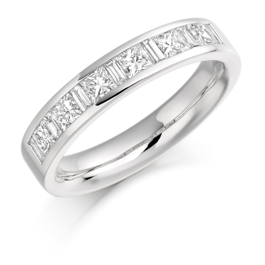 Channel-Set Half Eternity Ring, 1.0ct total (HET919)