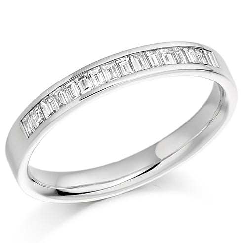 Channel-Set Half Eternity Ring, 0.33ct total (HET924)