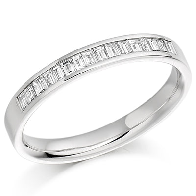 Channel-Set Half Eternity Ring, 0.33ct total (HET924)