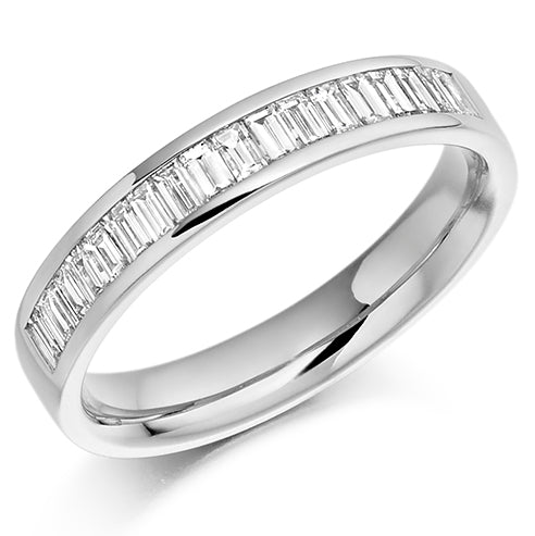 Channel-Set Half Eternity Ring, 0.56ct total (HET925)