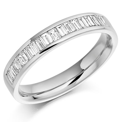 Channel-Set Half Eternity Ring, 0.56ct total (HET925)
