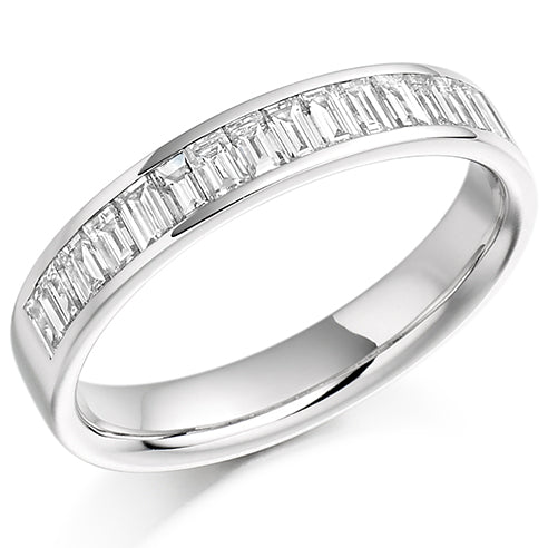 Channel-Set Half Eternity Ring, 0.76ct total (HET926)