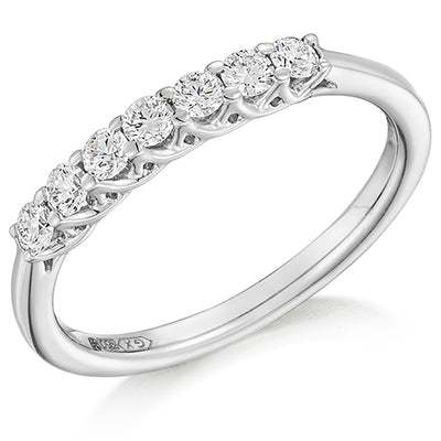 Claw-Set Half Eternity Ring, 0.35ct total (HET9265)