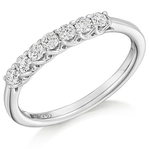 Claw-Set Half Eternity Ring, 0.35ct total (HET9265)