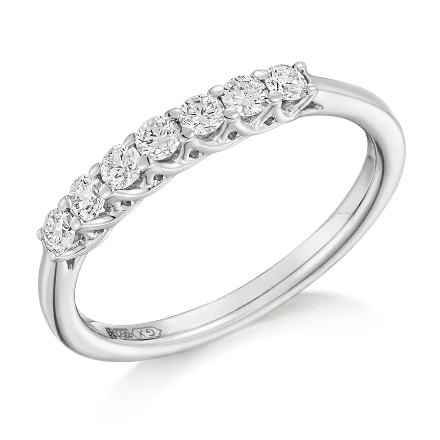 Claw-Set Half Eternity Ring, 0.35ct total (HET9265)