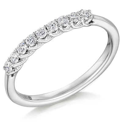Claw-Set Half Eternity Ring, 0.25ct total (HET9267)