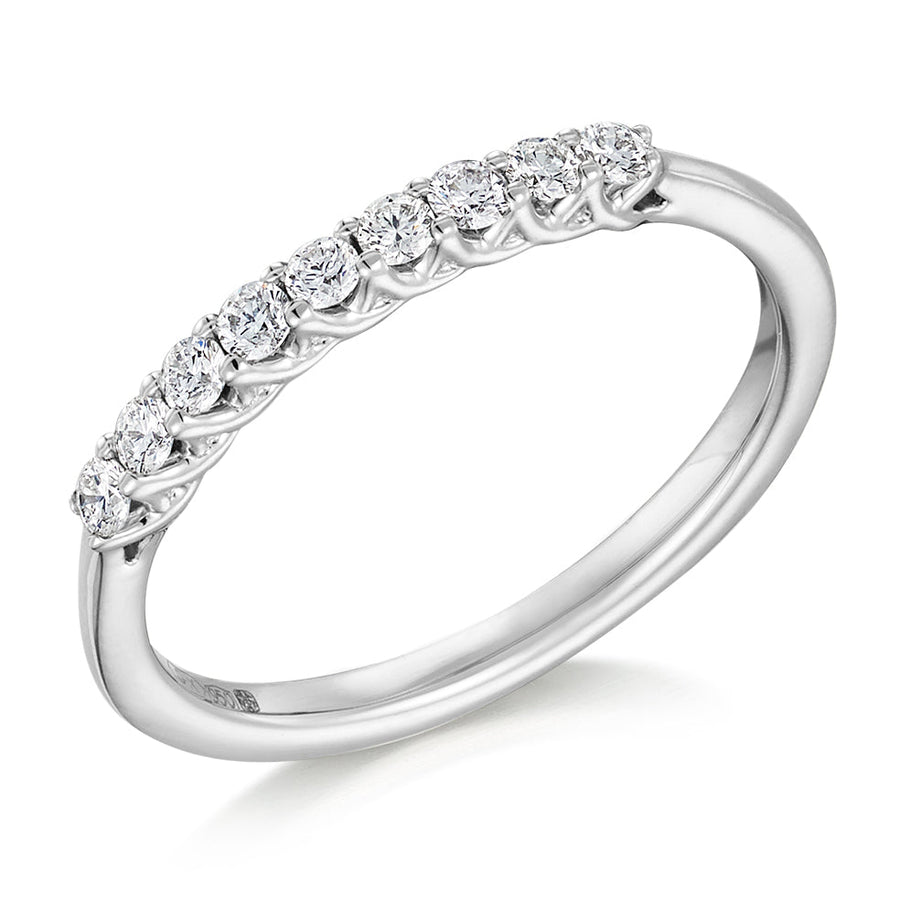 Claw-Set Half Eternity Ring, 0.25ct total (HET9267)