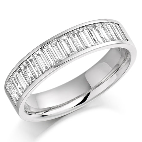 Channel-Set Half Eternity Ring, 1.0ct total (HET927)