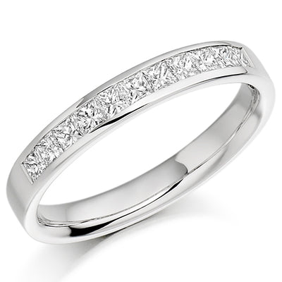 Channel-Set Half Eternity Ring, 0.5ct total (HET929)