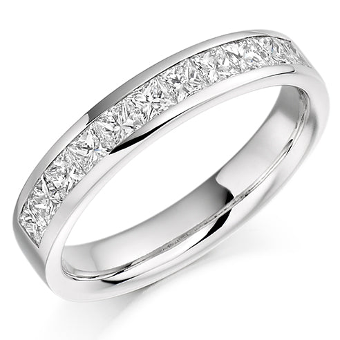 Channel-Set Half Eternity Ring, 0.75ct total (HET930)