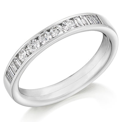 Channel-Set Half Eternity Ring, 0.5ct total (HET9326)