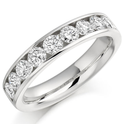 Channel-Set Half Eternity Ring, 1.00ct total (HET940)