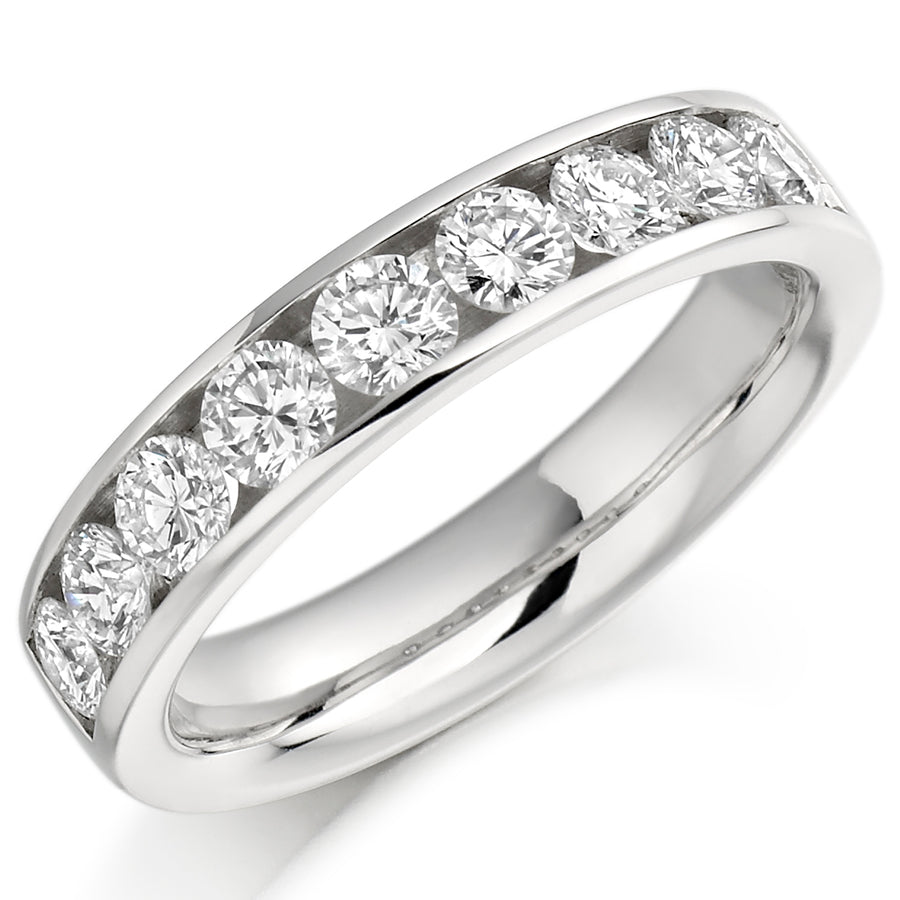 Channel-Set Half Eternity Ring, 1.00ct total (HET940)