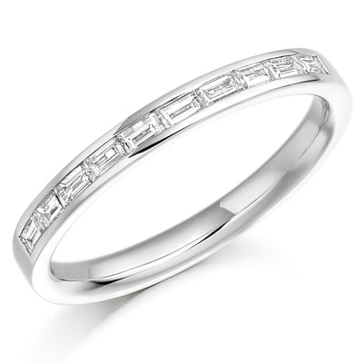 Channel-Set Half Eternity Ring, 0.30ct total (HET941)