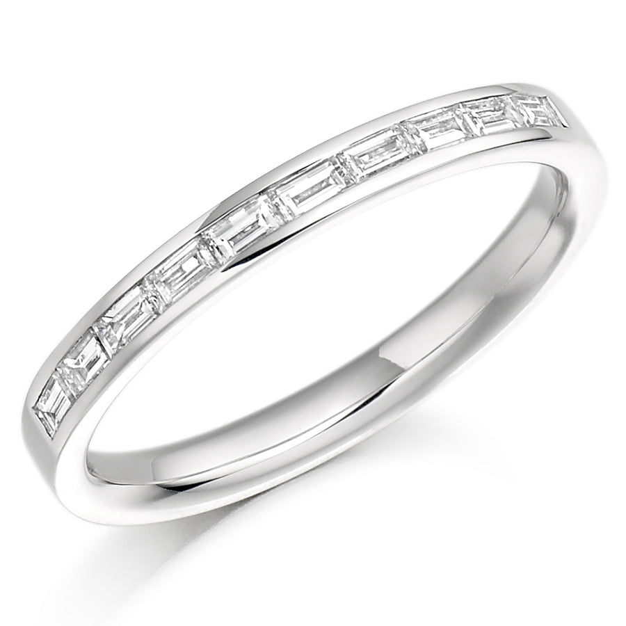Channel-Set Half Eternity Ring, 0.30ct total (HET941)