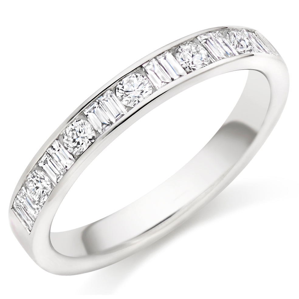 Channel-Set Half Eternity Ring, 0.50ct total (HET9415)