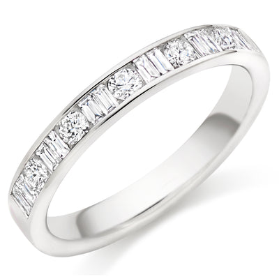 Channel-Set Half Eternity Ring, 0.50ct total (HET9415)