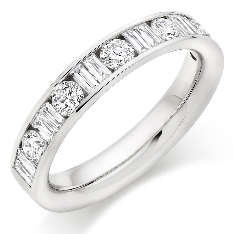 Channel-Set Half Eternity Ring, 1.00ct total (HET9417)