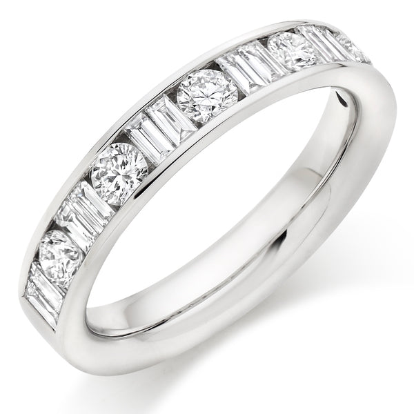 Channel-Set Half Eternity Ring, 1.00ct total (HET9417)