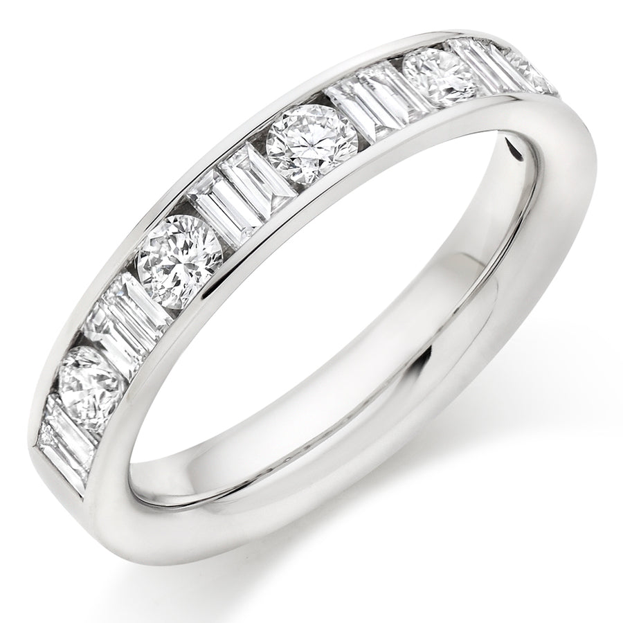 Channel-Set Half Eternity Ring, 1.00ct total (HET9417)