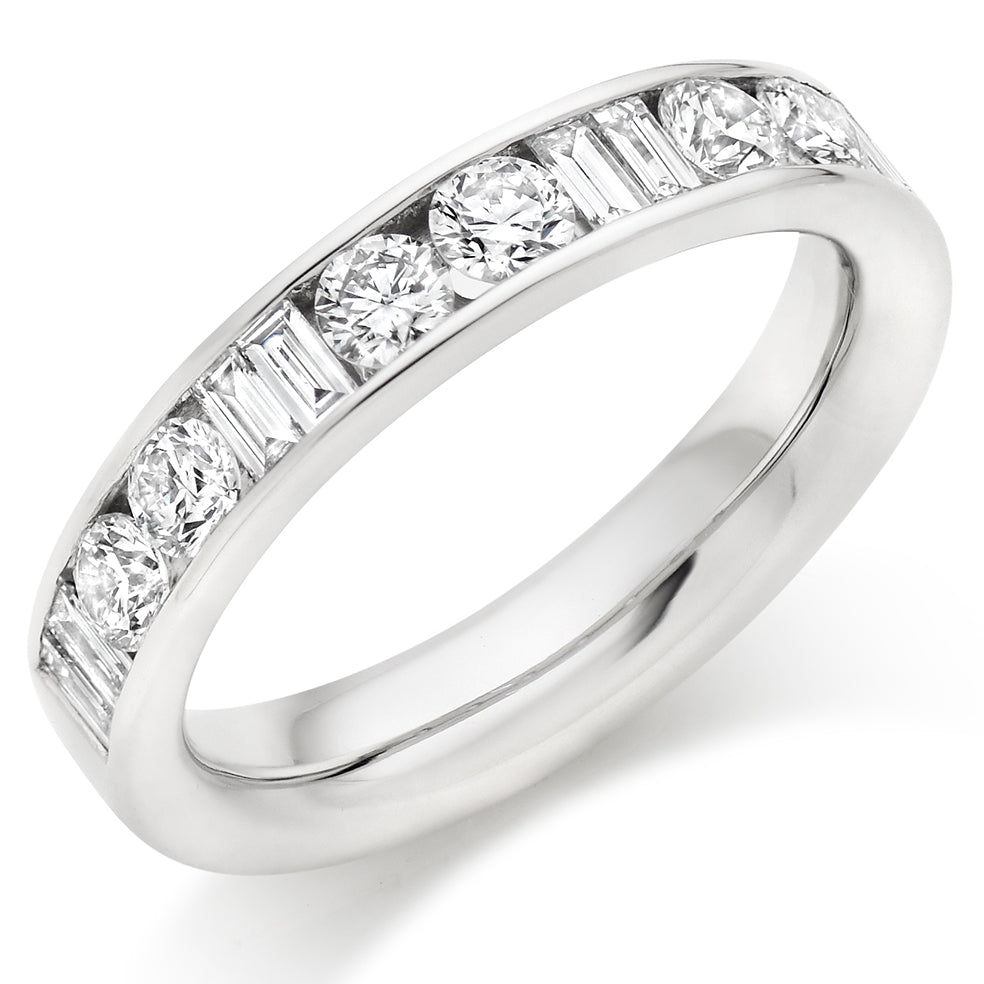 Channel-Set Half Eternity Ring, 1.00ct total (HET9421)