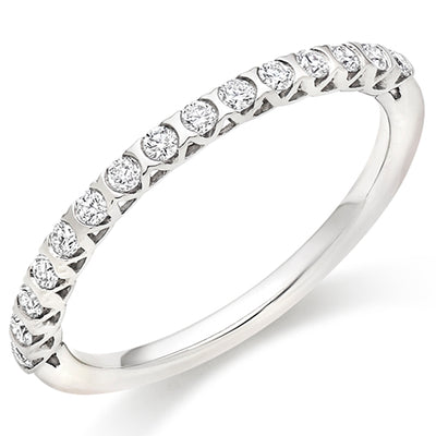Bar-Set Half Eternity Ring, 0.25ct total
