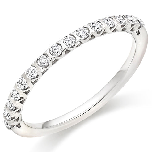 Bar-Set Half Eternity Ring, 0.25ct total