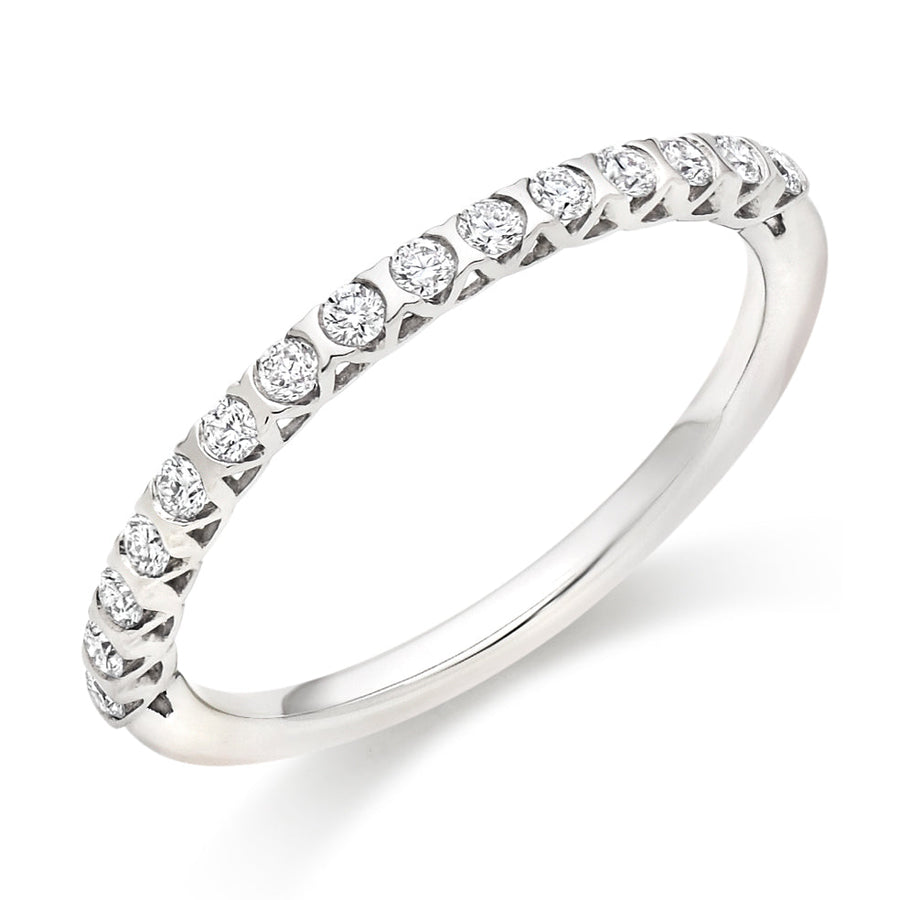 Bar-Set Half Eternity Ring, 0.25ct total